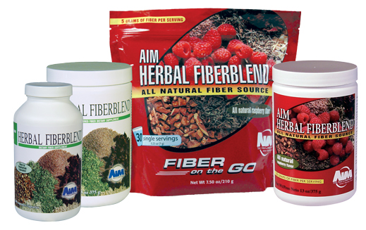 Herbal Fiberblend comes in raspberry and unflavored powder as well as vegetarian capsules.
