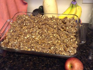 Totally yummy and easy to make no bake Apple Crumble